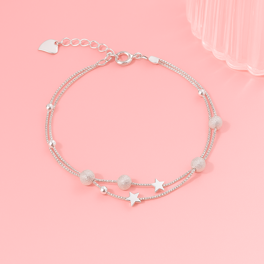 Pulseiras de Corrente com Pingentes de Estrela