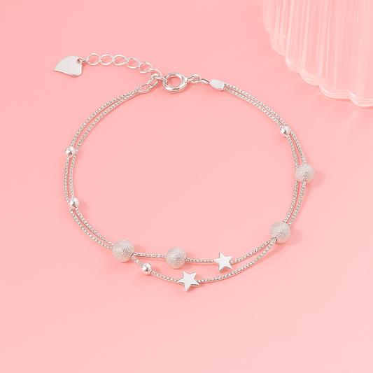 Pulseiras de Corrente com Pingentes de Estrela