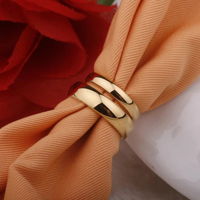 Anéis Letdiffery de Casamento de Aço Inoxidável