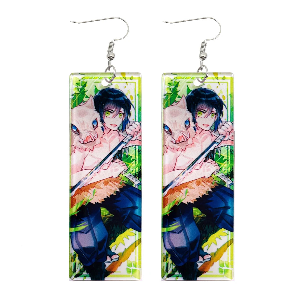 Brincos Pendentes Tanjiro Demon Slayer