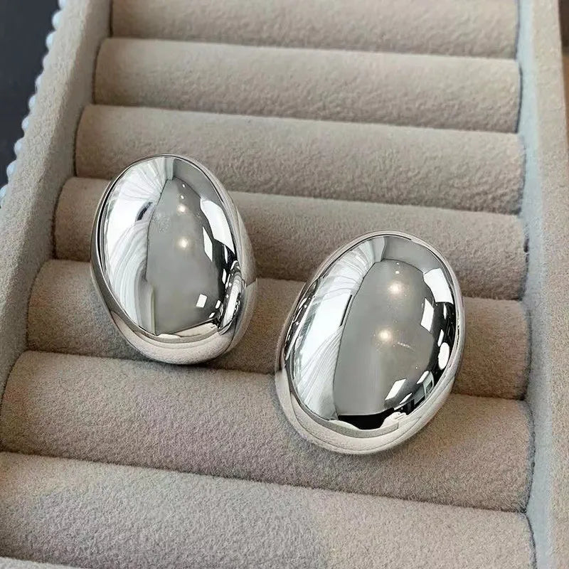 Brincos de Aço Inoxidável Estilo Minimalista & Elegante