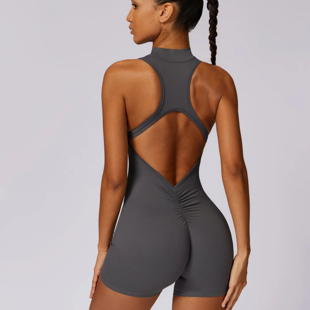 Macacão de Ioga Yogzen com Decote nas Costas