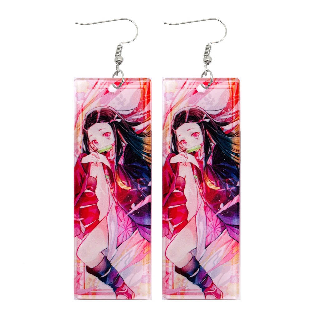 Brincos Pendentes Tanjiro Demon Slayer