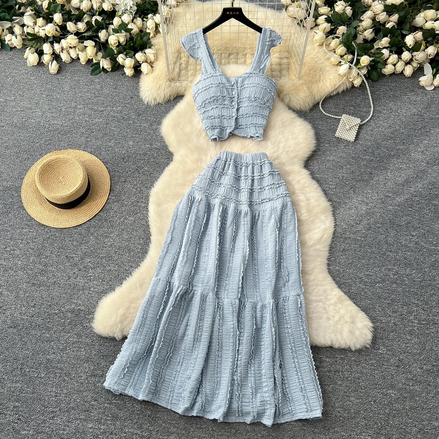 Conjunto de Peças Casuais para Praia