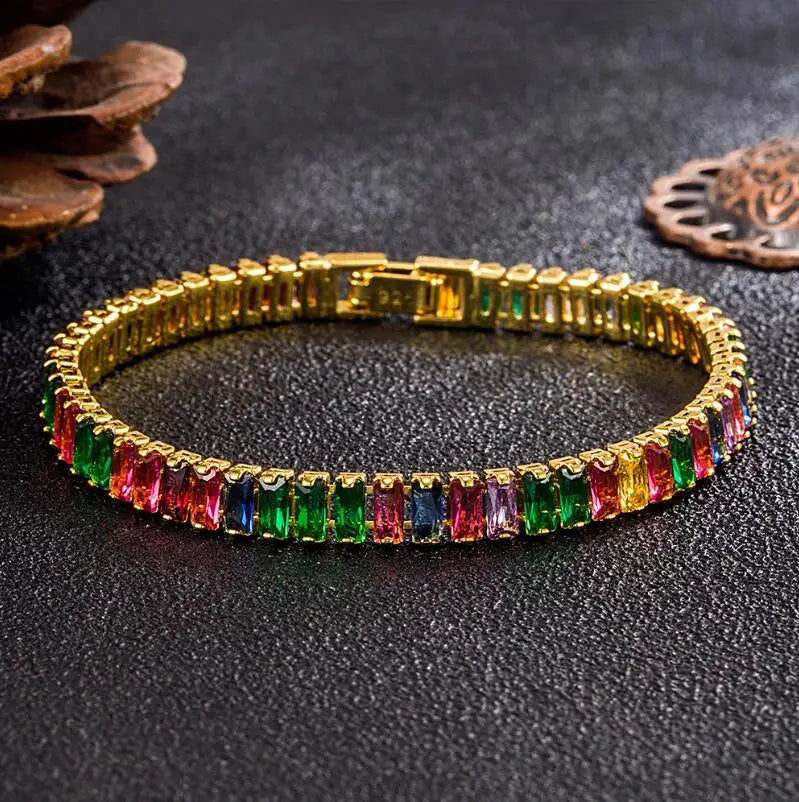 Pulseira Meekcat de Moissanita Colorida