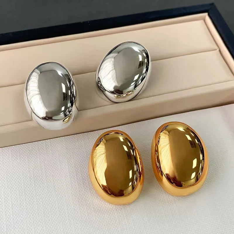 Brincos de Aço Inoxidável Estilo Minimalista & Elegante