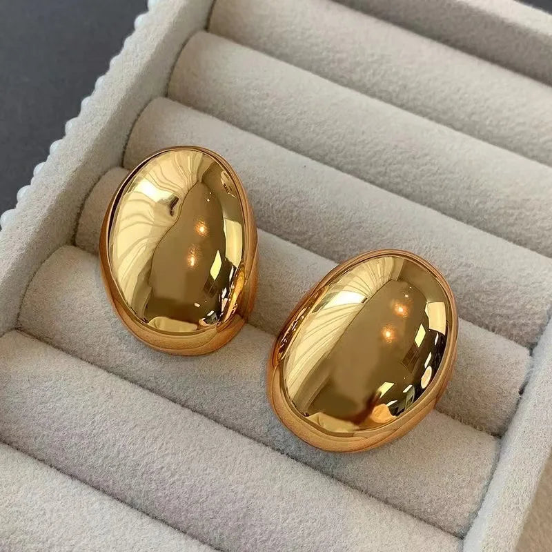 Brincos de Aço Inoxidável Estilo Minimalista & Elegante