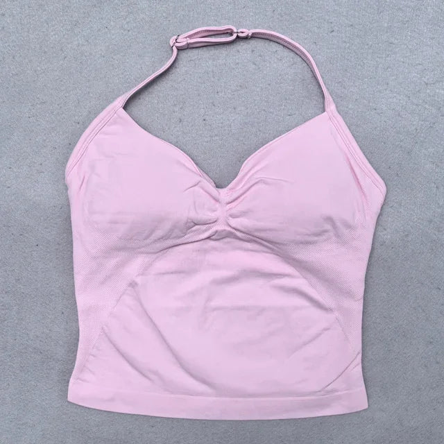 Conjunto de Ioga Sem Costura & Alças Ajustáveis