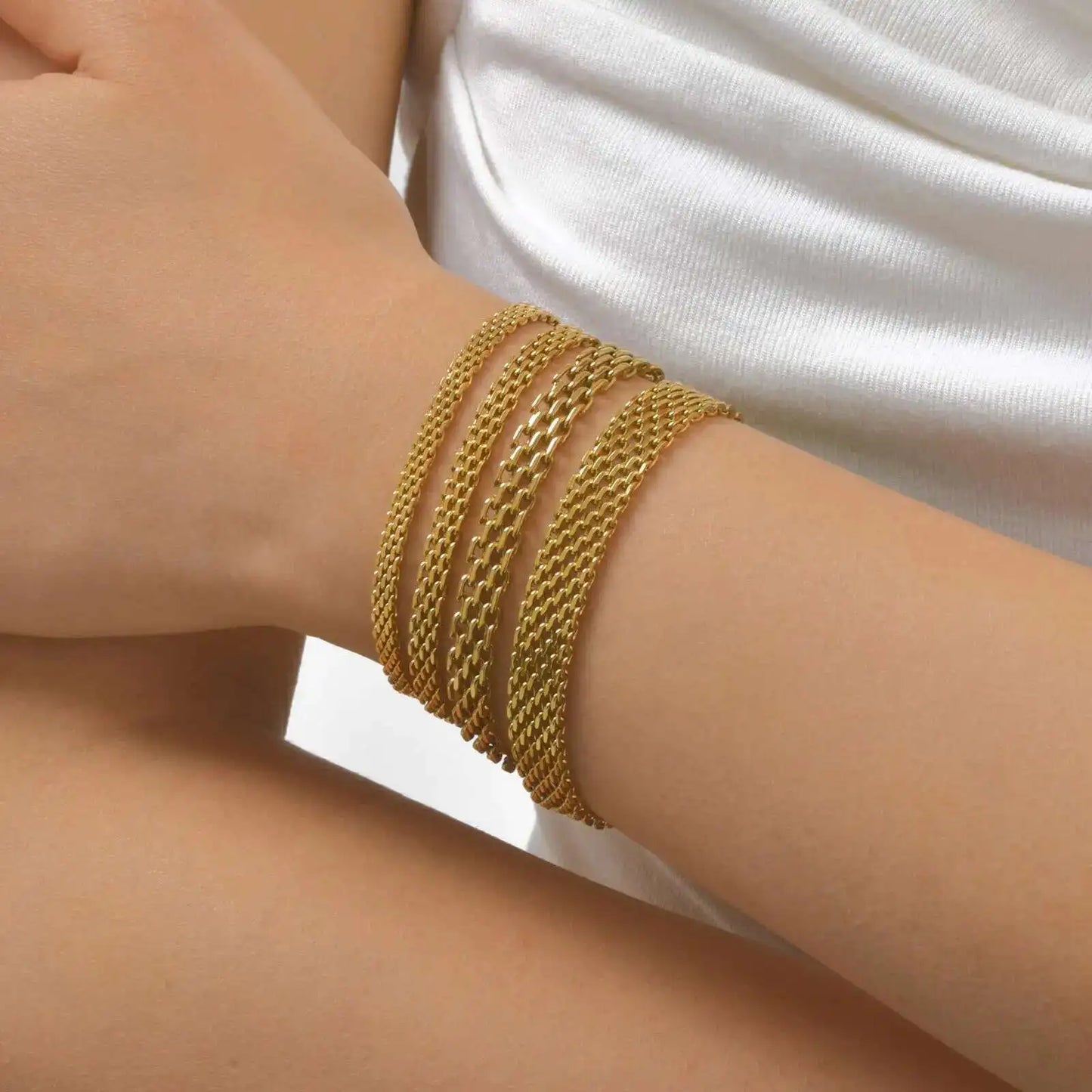 Pulseira Meaeguet com Corrente de Malha