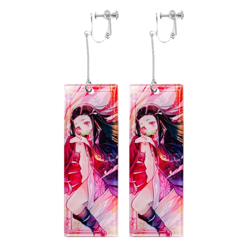 Brincos Pendentes Tanjiro Demon Slayer