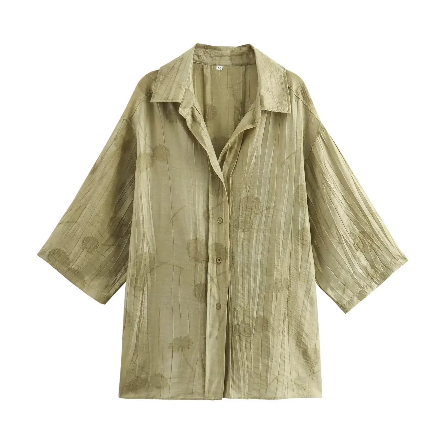 Conjunto de PeçasEstilo Vintage com Estampa de Lapela