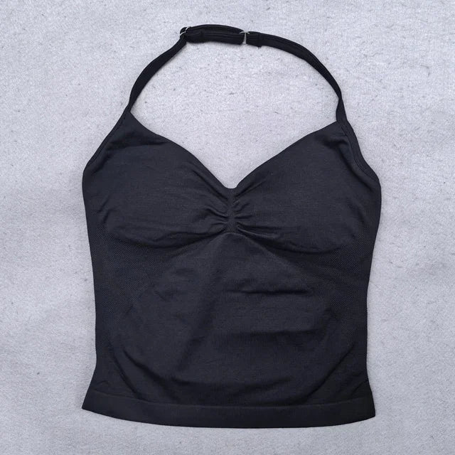 Conjunto de Ioga Sem Costura & Alças Ajustáveis