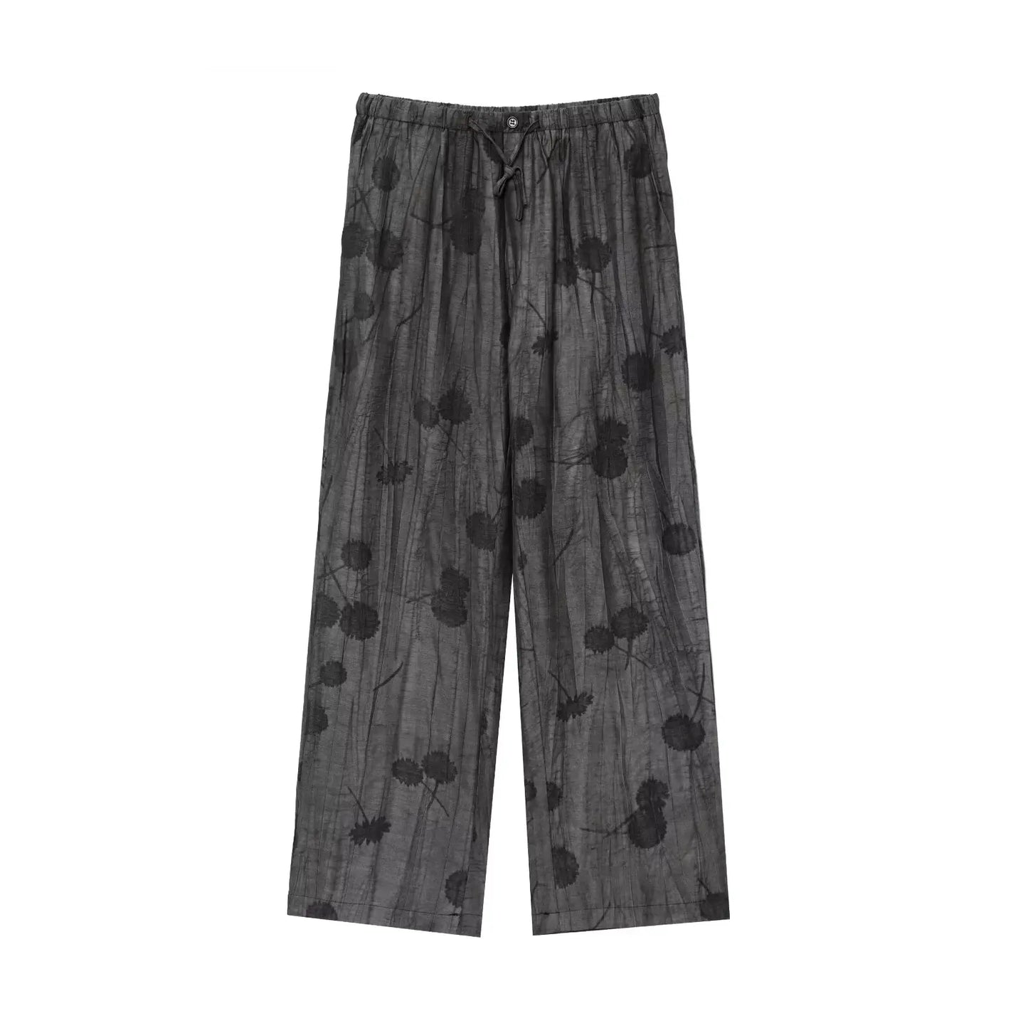 Conjunto de PeçasEstilo Vintage com Estampa de Lapela