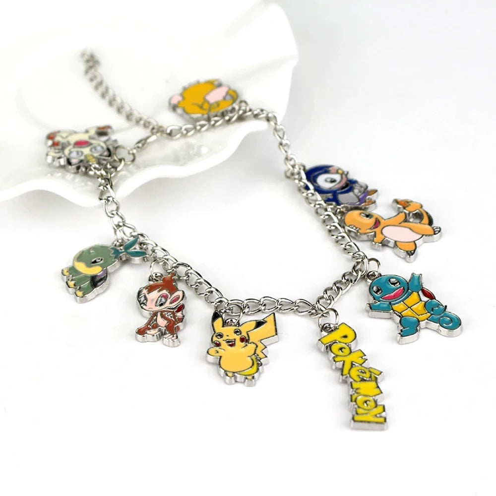Pulseira de Metal com personagens Pokemon