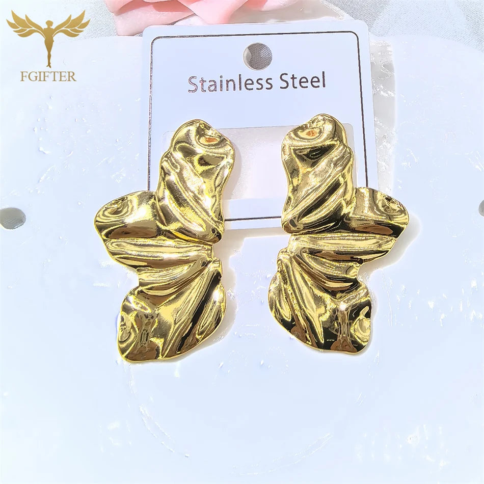 Brincos de Hipérbole com Design de Flor