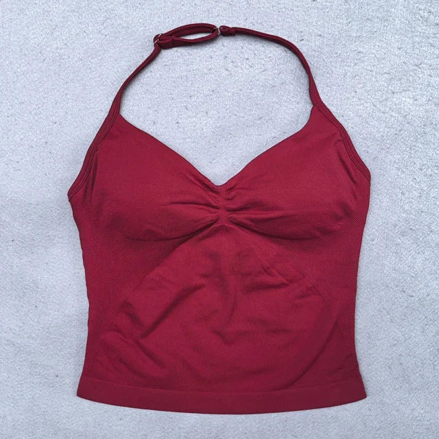 Conjunto de Ioga Sem Costura & Alças Ajustáveis