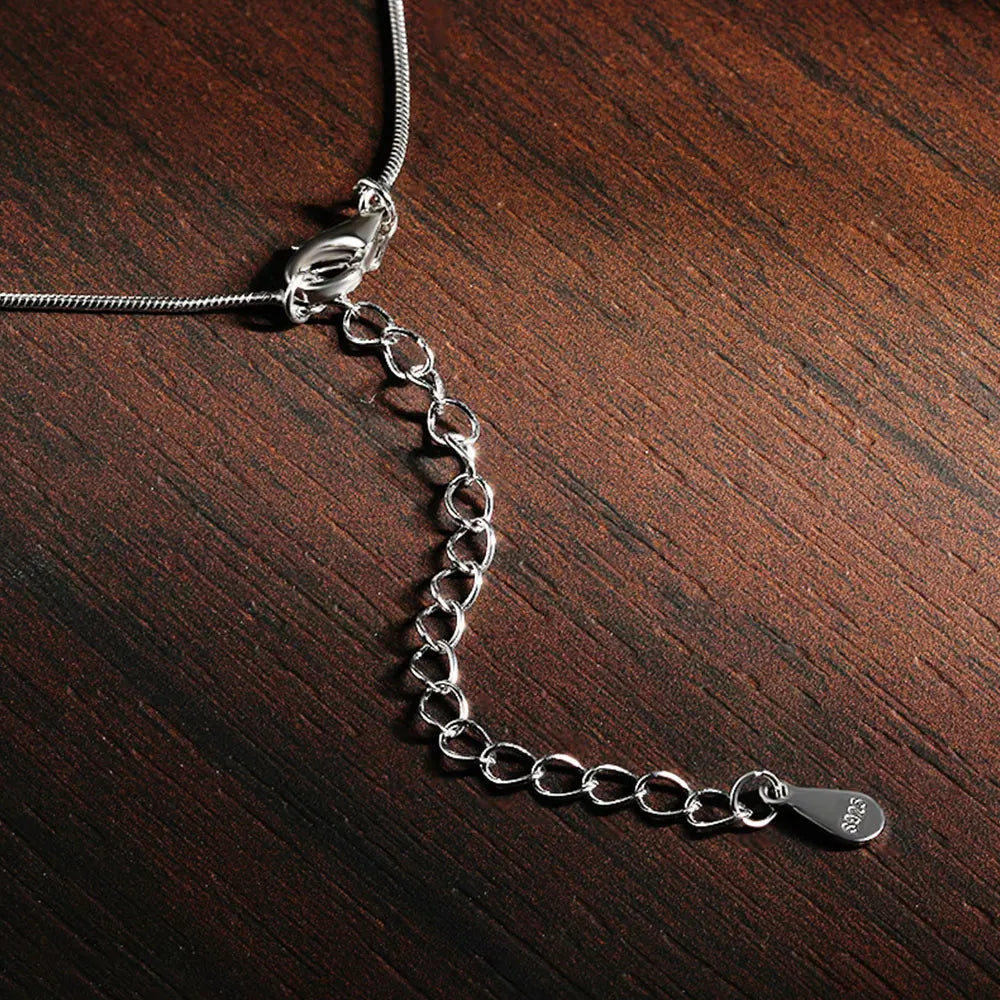 Colar Moissanite Banhado a Prata Esterlina
