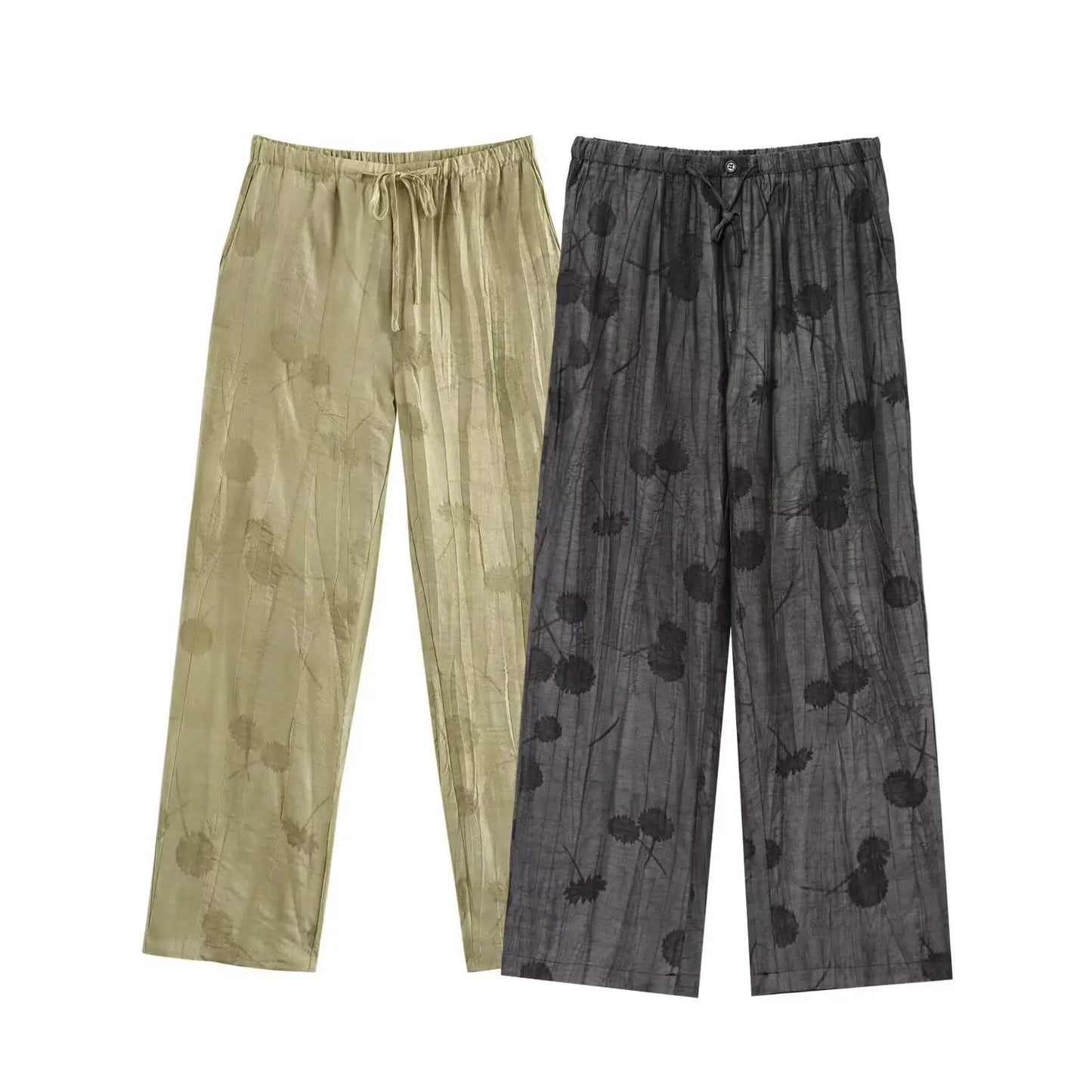 Conjunto de PeçasEstilo Vintage com Estampa de Lapela