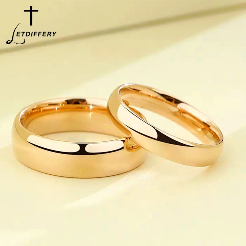 Anéis Letdiffery de Casamento de Aço Inoxidável