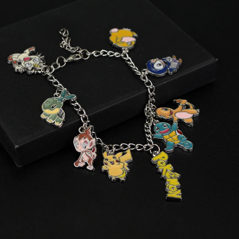 Pulseira de Metal com personagens Pokemon