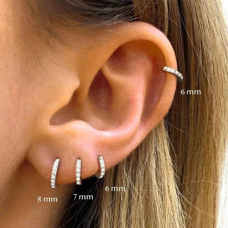 Brincos de Argola Minimalistas Huggie