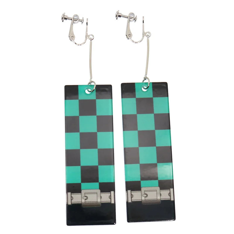 Brincos Pendentes Tanjiro Demon Slayer
