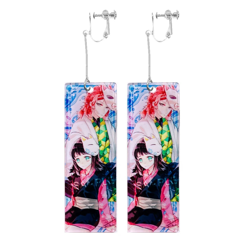 Brincos Pendentes Tanjiro Demon Slayer