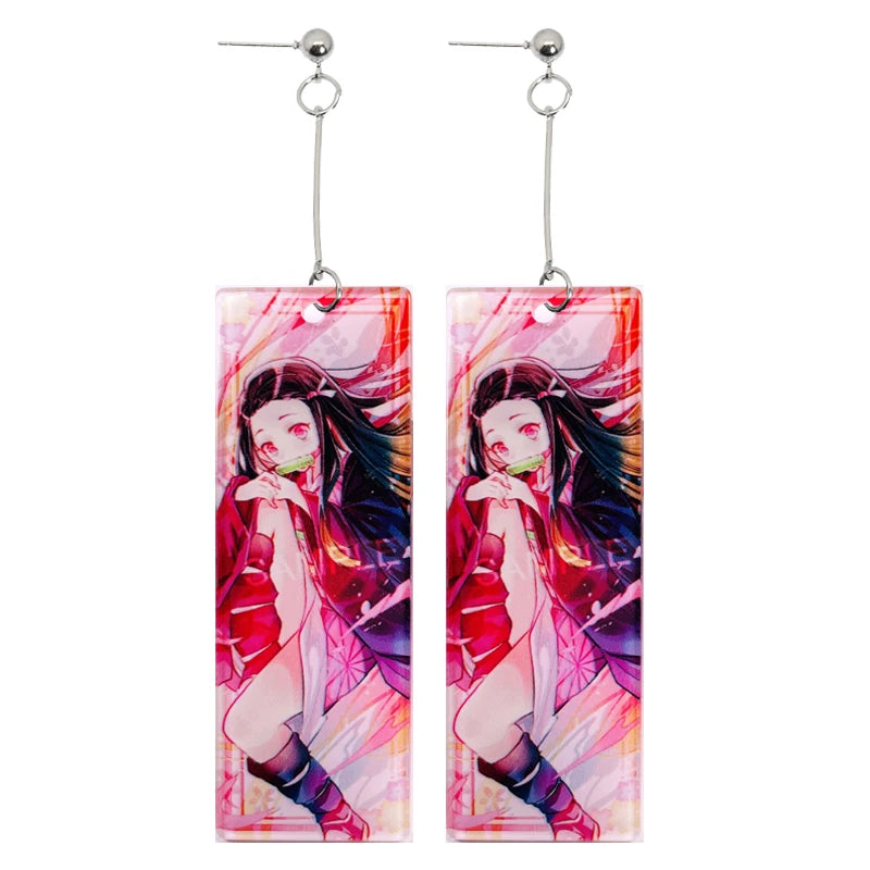 Brincos Pendentes Tanjiro Demon Slayer