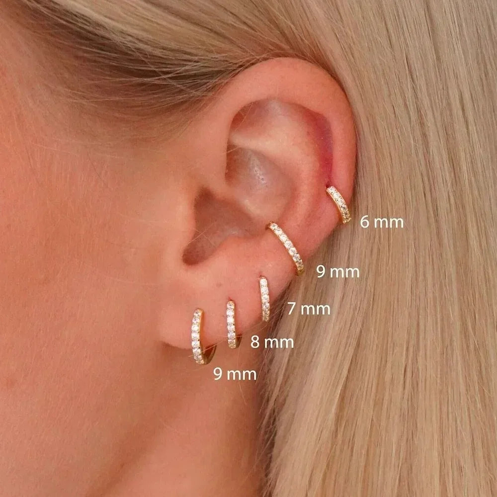 Brincos de Argola Minimalistas Huggie