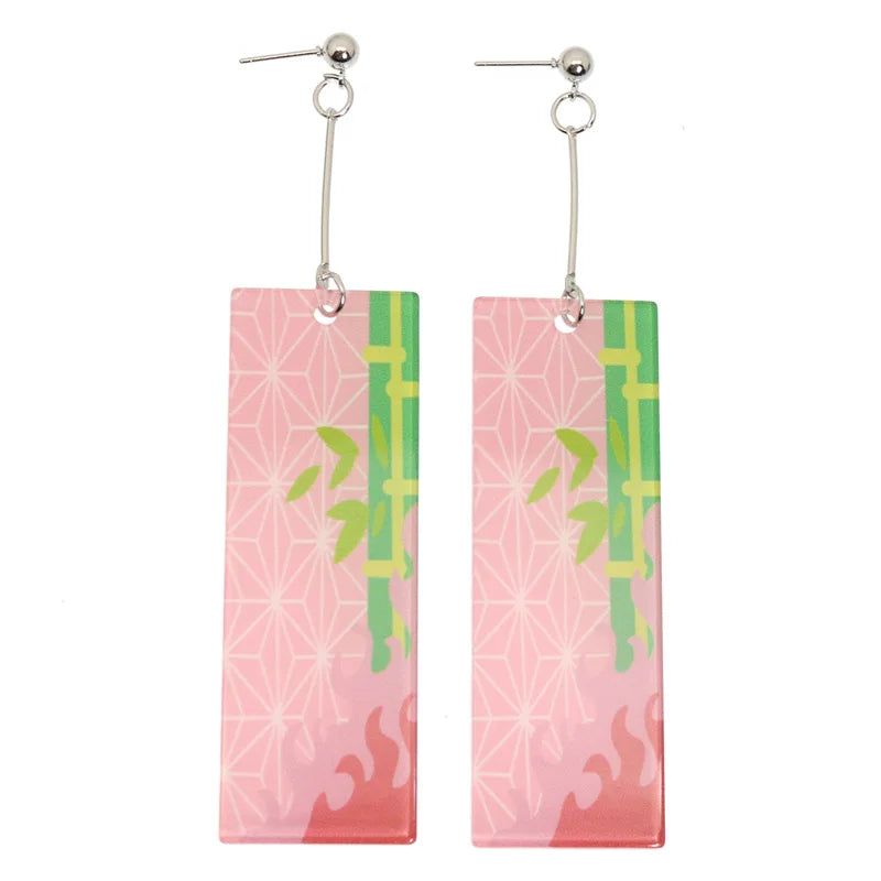 Brincos Pendentes Tanjiro Demon Slayer