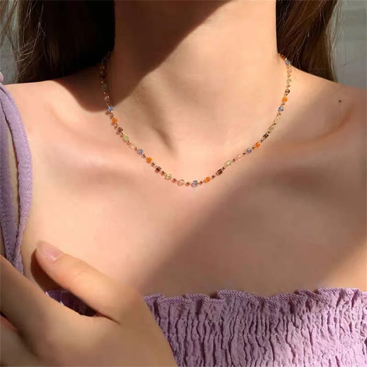 Gargantilha de Acrílico Choker