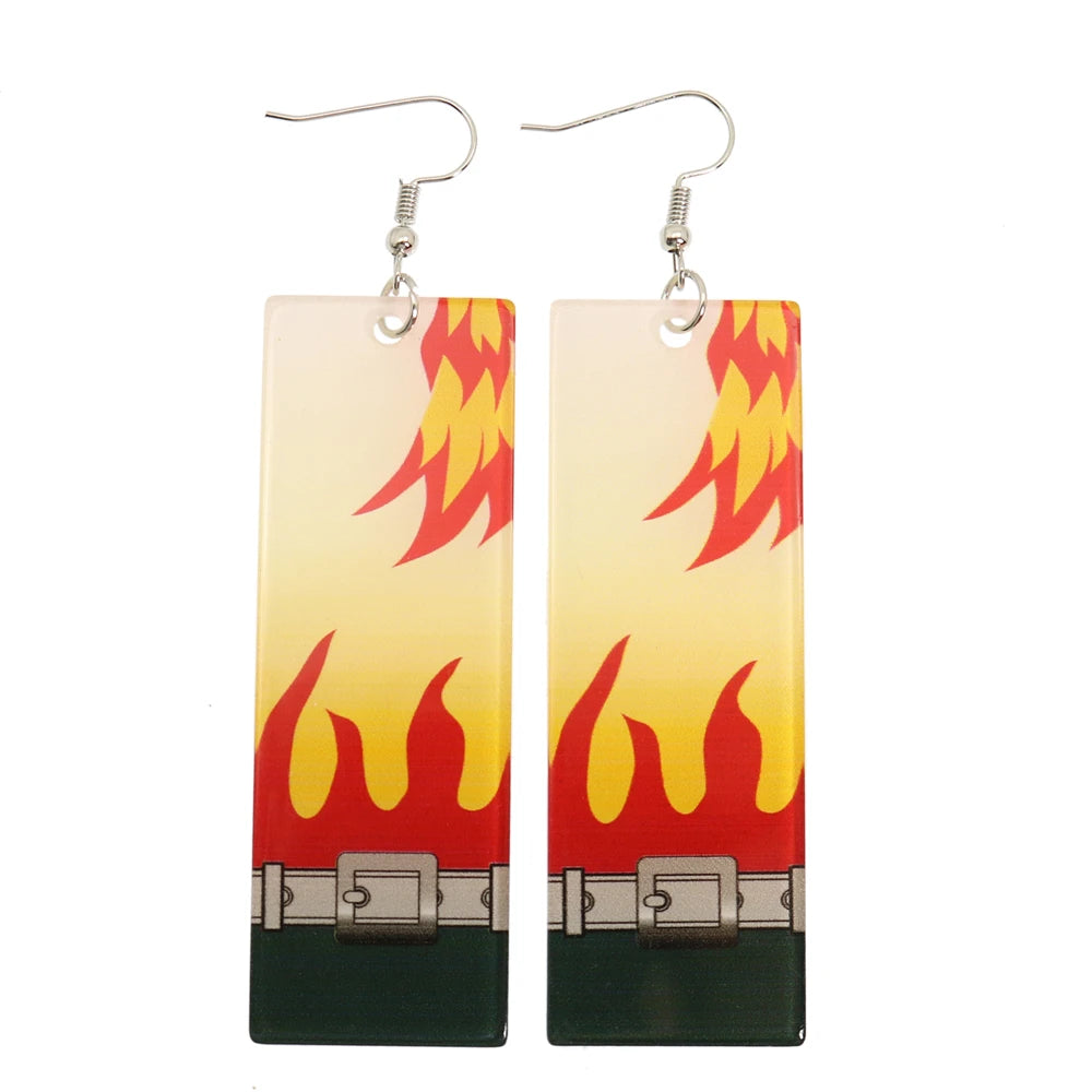 Brincos Pendentes Tanjiro Demon Slayer
