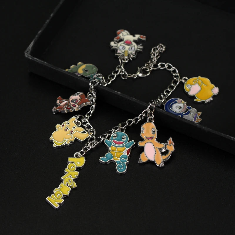 Pulseira de Metal com personagens Pokemon