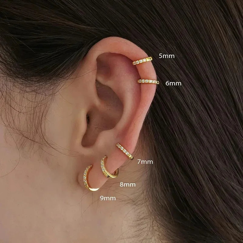 Brincos de Argola Minimalistas Huggie