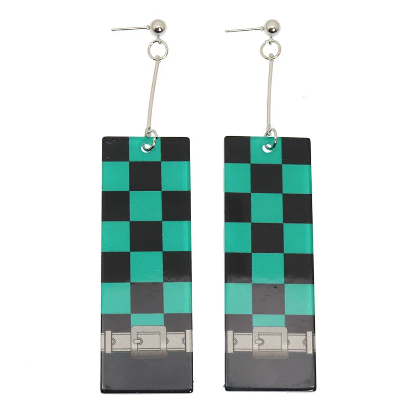 Brincos Pendentes Tanjiro Demon Slayer