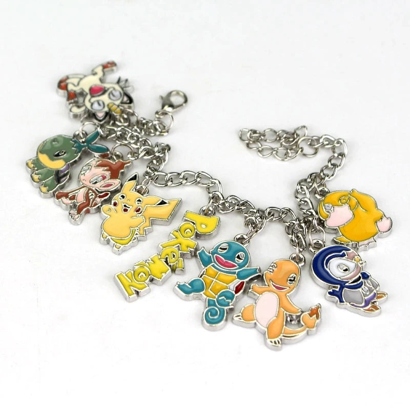 Pulseira de Metal com personagens Pokemon