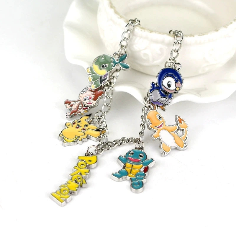 Pulseira de Metal com personagens Pokemon
