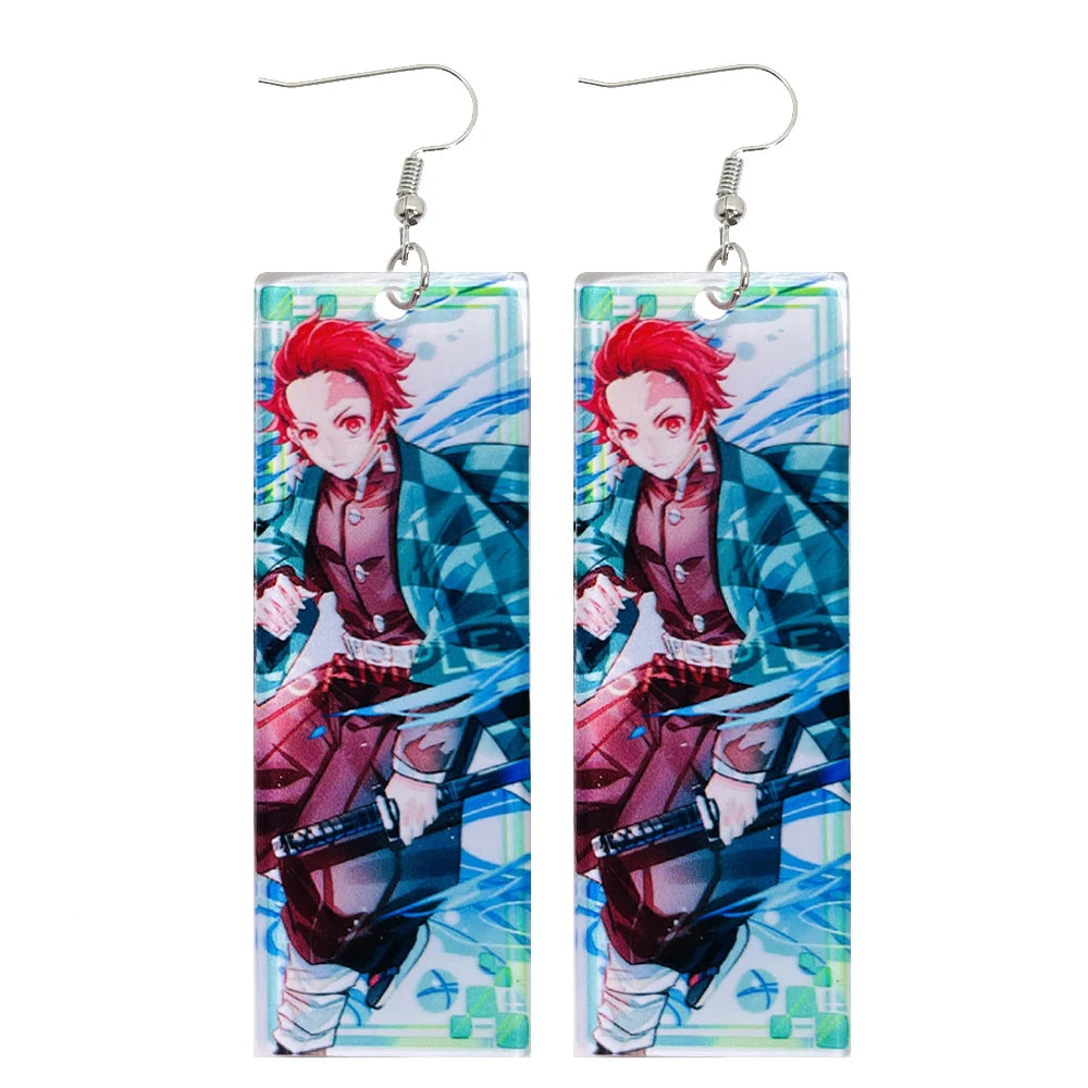 Brincos Pendentes Tanjiro Demon Slayer