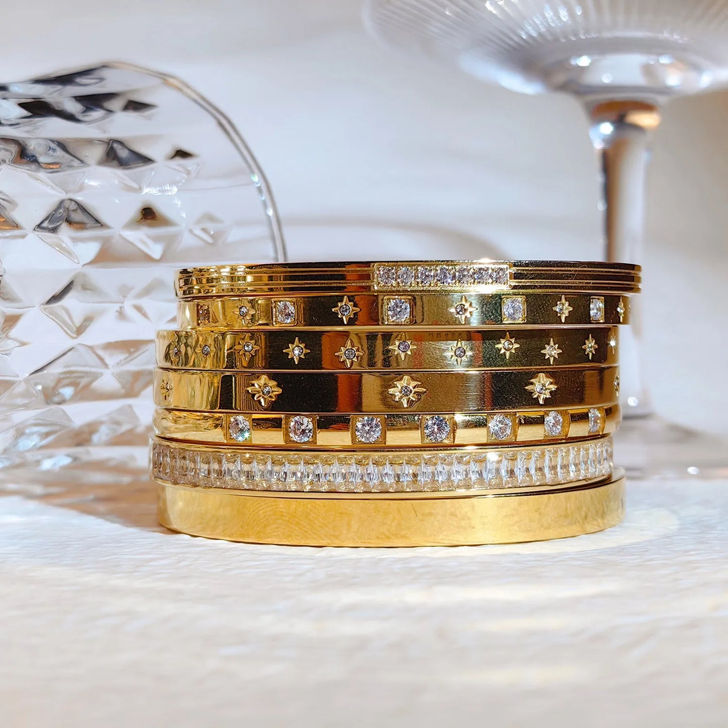 Pulseiras de Zircônia Cúbica à Prova D'água
