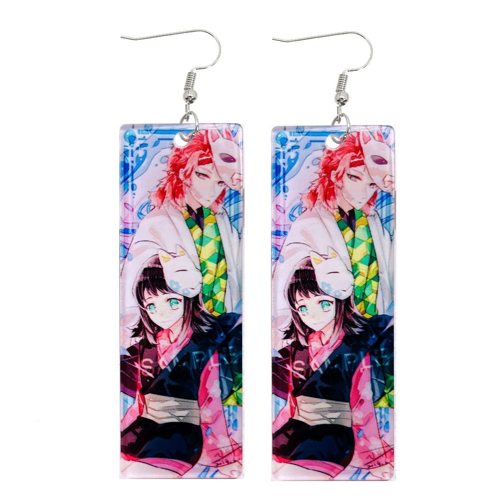 Brincos Pendentes Tanjiro Demon Slayer