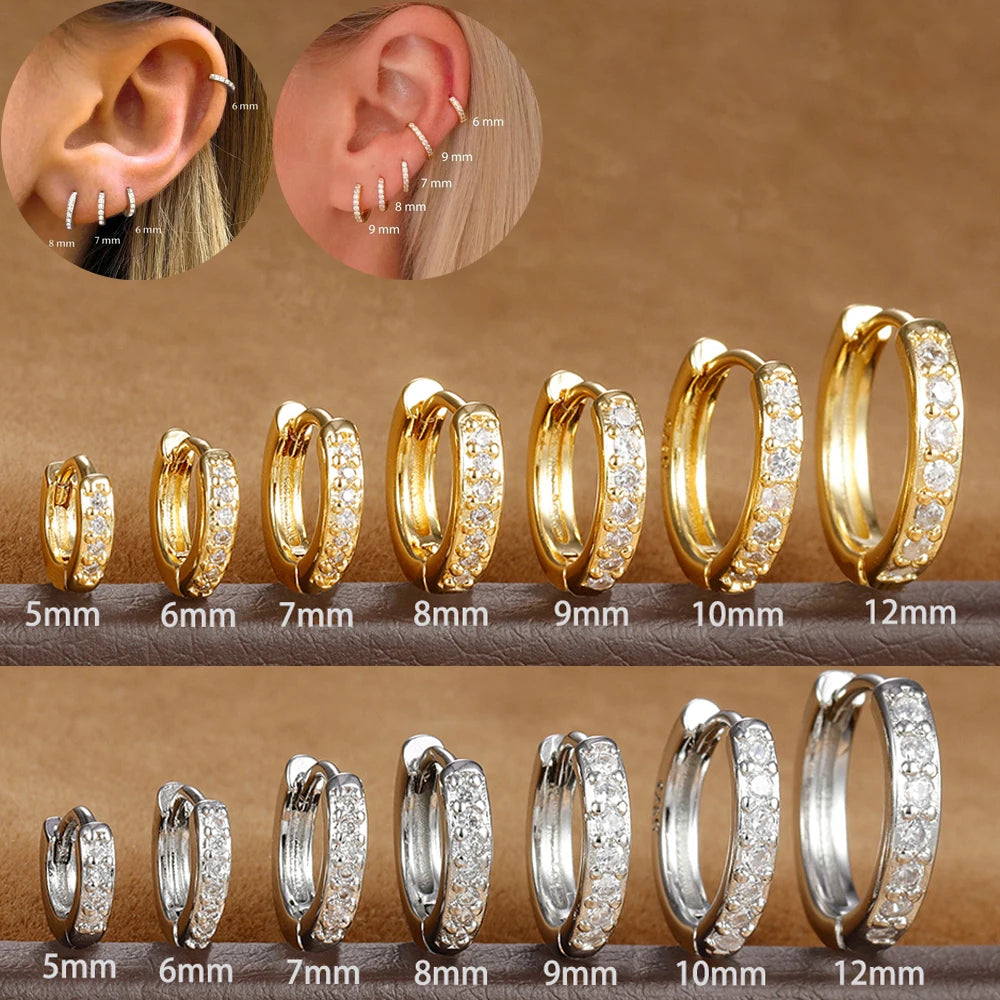 Brincos de Argola Minimalistas Huggie