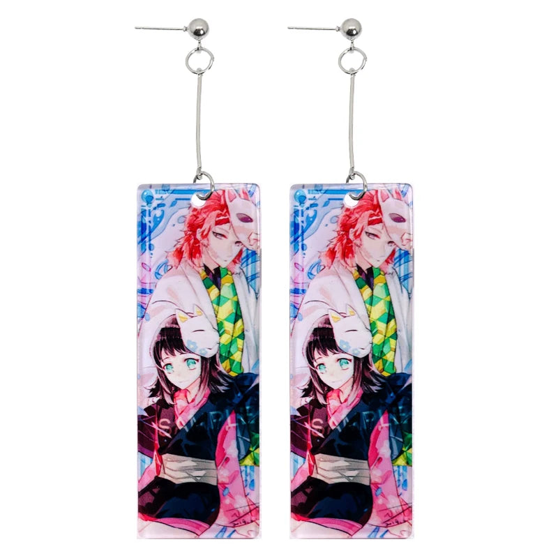 Brincos Pendentes Tanjiro Demon Slayer