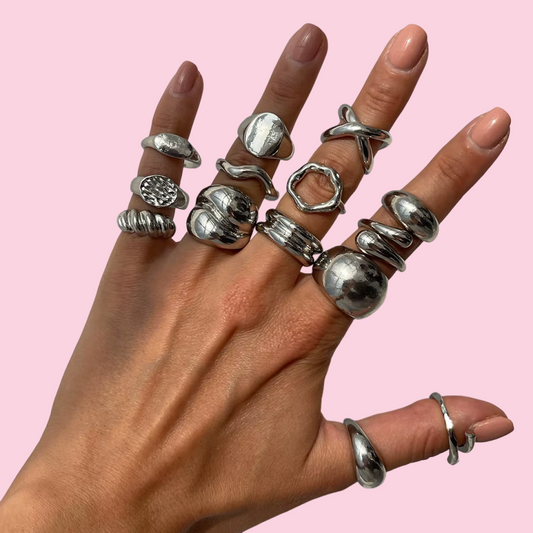 Conjunto de 14 Anéis Diezi